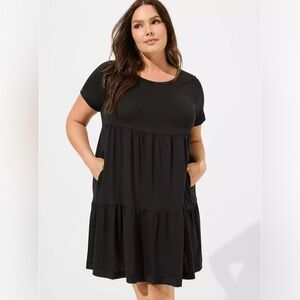 Torrid Black Babydoll Lounge Dress
